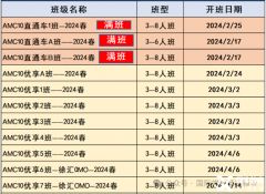北京/上海AMC10競賽培訓(xùn)班！