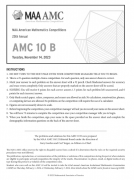 ?AMC10真題下載！2010-2023年AMC10真題高清PDF版！